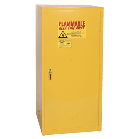 Flammable Safety Cabinet,60 Gal.,Yellow EAGLE 4HPU1
