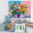 thumbnail image 1 of Designart Bouquet Of VIbrant Flowers Canvas Wall Art, 1 of 4