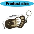 thumbnail image 4 of Foot Keychain Boxwood Fun Figurine Decoration Compact Keyring for Daily Use, 4 of 8