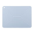 thumbnail image 2 of Waterproof Dish Drying Mat Hot Pot Tray 45x40cm Waterproof Non Holder Heat Resistant Dish Draining Mat Light blue, 2 of 9