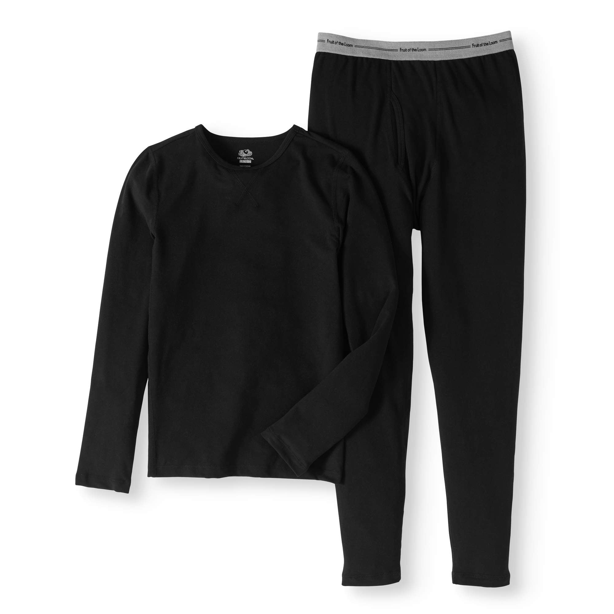 Fruit of the Loom Boys Active Performance Thermal Underwear Set