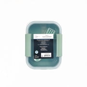 Mainstays Food Storage Bento Container, Rectangle, Green, 42oz Capacity, A Practical Choice for School Lunches and Activities