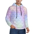 thumbnail image 2 of Naloa Fish Scale1 Men's Casual Hooded Collar Drawstring Hoodies Pullover Sweatshirts Casual Long Sleeve Shirts-XX-Large, 2 of 7
