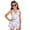 Colored Shell Conch Coral, variant on Vibrant US Flag Print Modest Girls’ Swimwear One Piece – Hawaiian Skirted Bathing Suit with Built-in Shorts, Sleeveless UPF 50+ Swimsuits, 10-11 Years