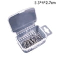 thumbnail image 3 of 10Pcs/Box High Carbon Steel Wacky Rig Hooks Weedless Barbed Fishig Wide Gap Hook Reusable Fishhook Fishing Tackle 1, 3 of 6