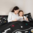 thumbnail image 4 of Homewish Cute Gamer Gamepad Bedding Comforter Set 7 Pieces for Teens, Cartoon Game Player Full Bedding Set, Modern Video Game Reversible Fitted Sheet Flat Sheet, Microfiber Bedroom Decor, 4 of 7