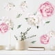 thumbnail image 1 of Calcomanías de pared con flores de peonía en acuarela Calcomanías de pared florales (acuarela rosa y blanca) - Calcomanías de pared con flores, 1 of 5