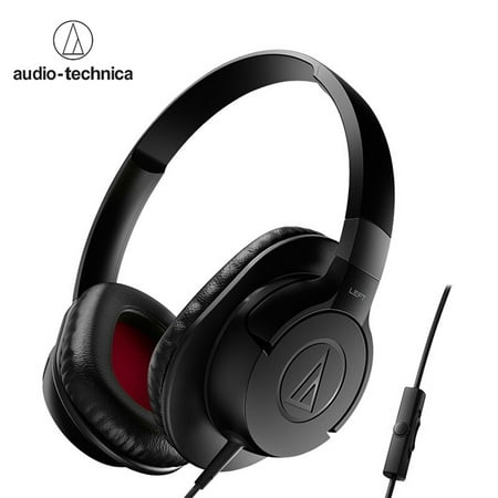audio-technica ATH-AX1iS Over-Ear Headphones Portable Headsets 3.5mm Wired Gaming Earphones with In-line Microphone & Control for Smartphones