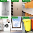 thumbnail image 3 of Cerraduras con combinación numérica para armarios, alacenas, refrigeradores y congeladores, cerraduras de seguridad para niños, seguridad para el hogar, color blanco, adhesivo 3M, sin residuos, 3 of 5