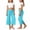 Mint Green, variant on Rvusndi Girls Summer Fold Over Pants Comfortable Loose Casual Wide Leg Yoga Pants with Elastic Waist Trousers for Kids Play and Everyday Wear