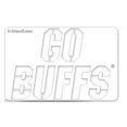 thumbnail image 2 of NCAA Colorado Buffaloes Collegiate Colorado GO BUFFS Multi-Purpose Stencil, 2 of 3