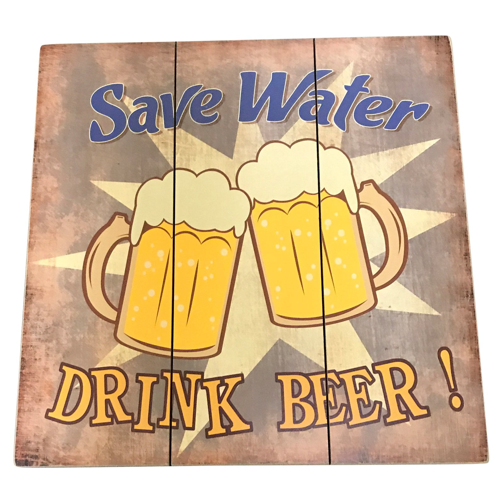 Creative Motion Industries Save Water Drink Beer Wall Sign - Walmart.com