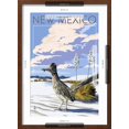 thumbnail image 5 of Art.com New Mexico - Roadrunner Scene Art Print by Lantern Press, Brown Frame Wall Art, 17" x 23", 5 of 5