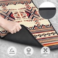thumbnail image 3 of ZICANCN Waterproof Car Floor Mats Full Set, Aztec Red Ethnic Indian Automotive Carpet Mats for Vehicle Trucks Suv Jeep, 4 Pieces, 3 of 6