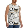 thumbnail image 2 of Pofeuu Funny Animals Series Print Men's Muscle T-Shirt, Sleeveless, Muscle Tank, Classic Muscle Tee Top For Men Casual Sleeveless Muscle T-Shirt Trendy Clothes-3X-Large, 2 of 7