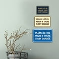thumbnail image 4 of Signs ByLITA Classic Framed Please Let Us Know If There Is Any Damage Door or Wall Sign | Eco-Friendly Home Sign (Brushed Gold) - Large, 4 of 9