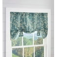 thumbnail image 2 of Plow & Hearth Floral Damask Bow Tie Window Valance, 2 of 2