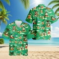thumbnail image 2 of Netecom Funny Santa Claus Surfing Hawaiian Shirt for Men Women, Christmas in July Summer Beach Aloha Button Down Shirts, S-5XL, 2 of 6