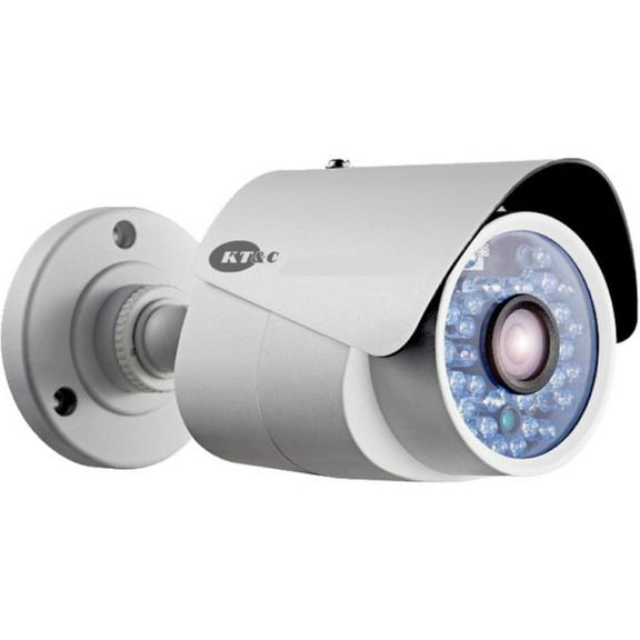 KT&C 3.6mm 720p Outdoor IR Day/Night Mini Bullet HD-TVI Security Camera 12VDC