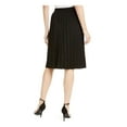 thumbnail image 2 of ANNE KLEIN Womens Black Glitter Knee Length Pleated Skirt Size: S, 2 of 2