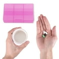 thumbnail image 4 of Unique Bargains 1 Pc Pill Case 6 Grid Clear Pill Box Pink, 4 of 6