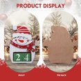 thumbnail image 4 of Calendario navideño Decoraciones Adornos navideños de madera Calendario de cuenta regresiva de Adviento (muñeco de nieve) Rojo Verde RV011031-01146SDJ, 4 of 5