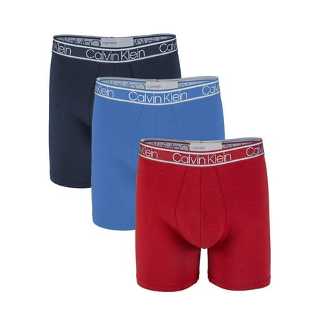 Calvin Klein Men`s The Ultimate Comfort Viscose Boxer Briefs 3 Pack  (Red(NP2262-469)/B_O, Small) | Walmart Canada