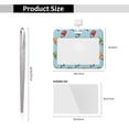 thumbnail image 3 of Susaid Modern Ice Cream Print ID Badge Holder with Double-Sided Windows Horizontal Hard Plastic Case Black Card Protector Pouch for Office School ID Credit Cards, 3 of 7