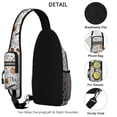 thumbnail image 3 of Sling Backpack,Trick or Treat Halloween Pattern Crossbody Bag with Water Bottle Holder,Waterproof Sling Bag for Men/Women with Chest Phone Holder for Hiking,Travel, 3 of 6