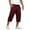 01# Wine, variant on HKYNLAG Mens Long Cargo Shorts Drawstring Elastic Waist Capri Pants Below Knee Casual Short with Pockets Navy M