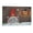 Beige, variant on Christmas Gnome Poinsettia Snowflake Colored Ball Oil Lamp Winter Red White Canvas Prints Wall Art,Winter Scene Decor Wooden Framed for Living Room Bedroom Office 12×8 inch