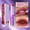 E, variant on KUIZAP Two-tone Lipstick Pearl Matte Moisturizing Moisture Not Easy To Stick Cup Lip Balm Gradient Bite Lip Lipstick(F)