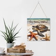 thumbnail image 6 of Turtle Keep Moving Forward Wooden Sign MDF Hanging Wood Plaques for Home Office Funny Bathroom Decor Inspirational Turtle Decor Turtle Lovers Gift 12x12 Inch, 6 of 8