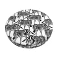 thumbnail image 2 of Round Bar Stool Seat Covers, trendy Zebra cool black white Elastic Round Chair Cover Stool Seat Slipcover Bar Stool Cushions Round Pad for 12-14 inch, 2 of 7