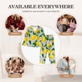 thumbnail image 5 of Goofa Lemon1 Printed Women’s 2 Piece Pajama Set Super,Pajamas Women's Long Sleeve Sleepwear Soft Button Down Loungewear Pjs Lounge Set Nightwear-Small, 5 of 9
