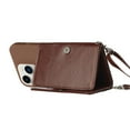 thumbnail image 4 of For Iphone 14 Pro Crossbody Lanyard Wallet Card Bag Phone Case(Coffee),iPhone 16 Pro, 4 of 5