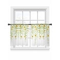 thumbnail image 7 of Sunflower Sheer Curtains 54 Inch Length 2 Panels Set, Spring Floral Summer Botanical Weeping Voile Window Treatment Rod Pocket Short Kitchen Curtains Drapes for Bedroom 52"x54"x2, 7 of 7