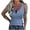 Oversized tank tops-Blue, variant on Spring Tops for Women Tank Tops for Women Plus Size Sleeveless Buttons Slimming Solid Pullover Vest Blouse Tops Brown S