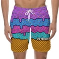 thumbnail image 1 of WILLBEST Pantalones Cortos Casuales para Hombre, para Playa, Natación y Entrenamiento, Diseño Elegante con Cordones y Estampado de Hielo Derretido para Cada Temporada., 1 of 5