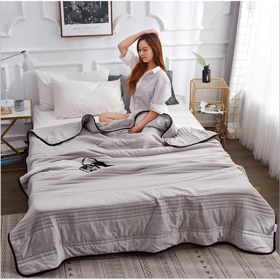 Weighted Blanket Super Soft Throw Blanket Silky Flannel Fleece Lightweight Bed Blanket All Season , Throw [59" x 43"]