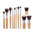 thumbnail image 3 of Juego de brochas de maquillaje, 11 brochas de maquillaje de bambú, brochas de maquillaje profesionales, brochas de maquillaje optimizadas para la excelencia, 3 of 8