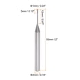thumbnail image 2 of Uxcell 4mm Shank 1mm x 12mm Solid Carbide 3 Flutes Square End Mill Milling Cutter, 2 of 6