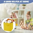 thumbnail image 3 of 12 Pcs Cube Storage Bin 11'' Storage Bins for Room Decor Colorful Bins Foldable Baskets for Nursery Organizer Boxes Fabric Boxes (Navy Blue, Red, Yellow), 3 of 7