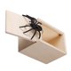 thumbnail image 3 of 1 piezas de madera broma araña caja de miedo broma realista divertido juguete de mordaza sorpresa, 3 of 4