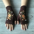 thumbnail image 4 of CYSFASHION Christmas Gifts Gloves for Women Warm Cozy Knit Fleece Liner Unisex Gloves Winter Coffee, 4 of 4