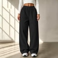 thumbnail image 6 of QSAWXQZ Womens High Waisted Wide Leg Sweatpants Elastic Waist Pockets Athletic Pants M, 6 of 9