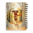 thumbnail image 2 of Welcome Fall Afghan Hound Strolling Through the Autumn Maple Forest Spiral Bound Journal Dog Lover 5x7in Spiral Notebook - 12012, 2 of 5