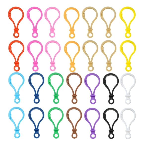 ZHZFKQ 2026 New 100Pcs Plastic Diy Key Chain Clips Keychain Clasps Crafts Plastic Key Chain Hooks for Keychains, Crafts, Diy Projects, Accessories, Jewelry Making.