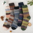 thumbnail image 5 of Loritta 5 Pairs Wool Socks for Women, Crew Cozy Boot Winter Warm Thick Socks Gifts Size 5-9, 5 of 6