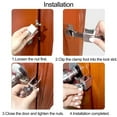 thumbnail image 5 of Bobasndm 1PC Portable Door Lock Upgraded,Heavy Duty Adjustable Portable Door Lock for Travel, Portable Security Door Locks Devices for Home,Hotel,Dorm,Additional Security and Safety, 5 of 9